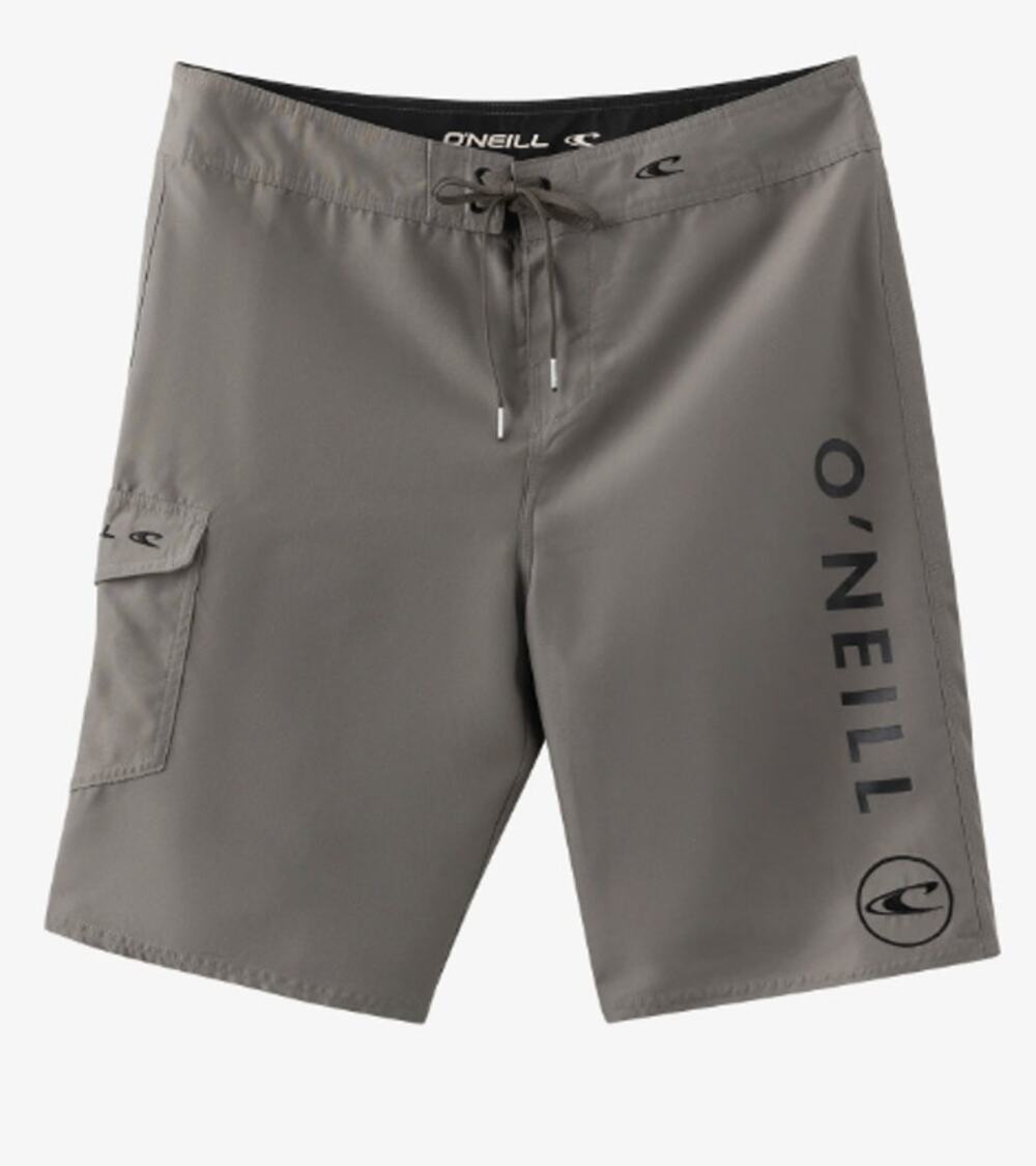 O'Neill Men's 31 Charcoal Gray Santa Cruz 2.0 Solid 19" Swim Boardshorts A20-14